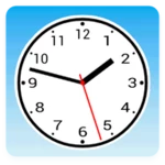 simple analog clock android application logo